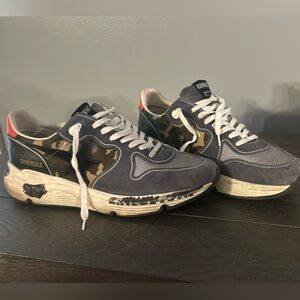 Golden Goose Camouflage Men’s Running Sole Sneakers